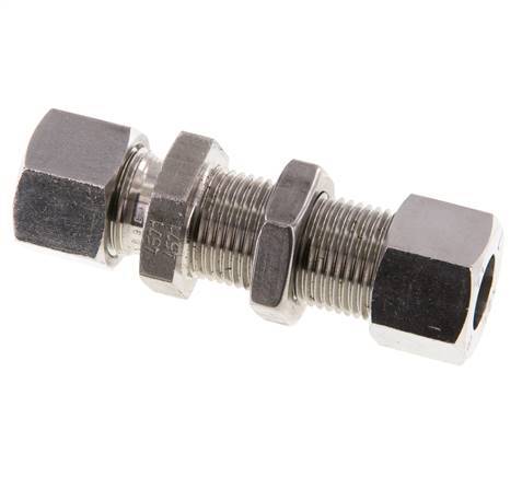 12L Stainless Steel Straight Cutting Fitting Bulkhead 315 bar ISO 8434-1