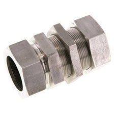 42L Stainless Steel Straight Cutting Fitting Bulkhead 160 bar ISO 8434-1