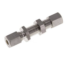 6L Stainless Steel Straight Compression Fitting Bulkhead 315 bar ISO 8434-1