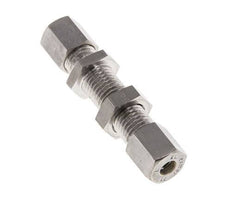 6L Stainless Steel Straight Compression Fitting Bulkhead 315 bar ISO 8434-1