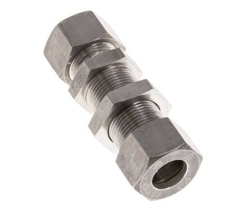 15L Stainless Steel Straight Compression Fitting Bulkhead 315 bar ISO 8434-1