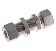 15L Stainless Steel Straight Compression Fitting Bulkhead 315 bar ISO 8434-1