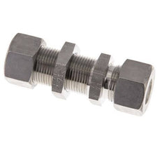 15L Stainless Steel Straight Compression Fitting Bulkhead 315 bar ISO 8434-1