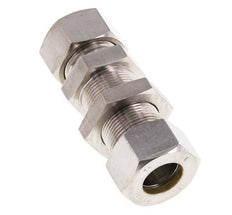 18L Stainless Steel Straight Compression Fitting Bulkhead 315 bar ISO 8434-1