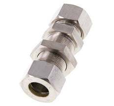 18L Stainless Steel Straight Compression Fitting Bulkhead 315 bar ISO 8434-1