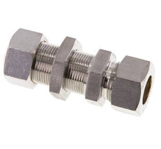 18L Stainless Steel Straight Compression Fitting Bulkhead 315 bar ISO 8434-1