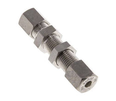 6S Stainless Steel Straight Compression Fitting Bulkhead 500 bar ISO 8434-1