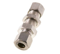 12S Stainless Steel Straight Compression Fitting Bulkhead 400 bar ISO 8434-1