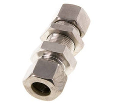 20S Stainless Steel Straight Compression Fitting Bulkhead 250 bar ISO 8434-1