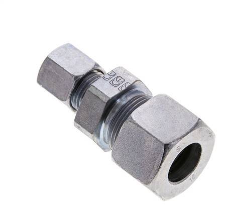 8S & 16S Zink plated Steel Straight Cutting Fitting 400 bar ISO 8434-1