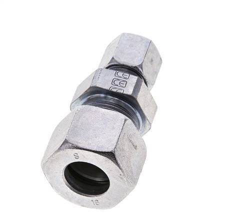 8S & 16S Zink plated Steel Straight Cutting Fitting 400 bar ISO 8434-1