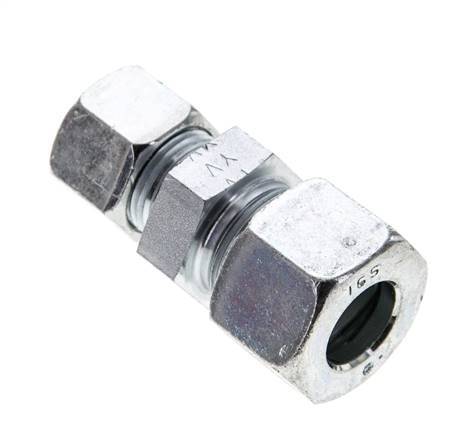 12S & 16S Zink plated Steel Straight Cutting Fitting 400 bar ISO 8434-1