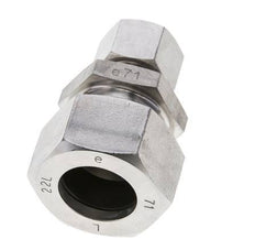 12L & 22L Stainless Steel Straight Cutting Fitting 160 bar ISO 8434-1