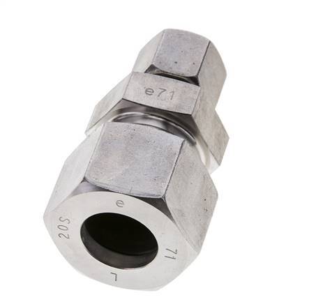 10S & 20S Stainless Steel Straight Cutting Fitting 400 bar ISO 8434-1