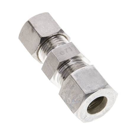 10S & 12S Stainless Steel Straight Compression Fitting 400 bar ISO 8434-1