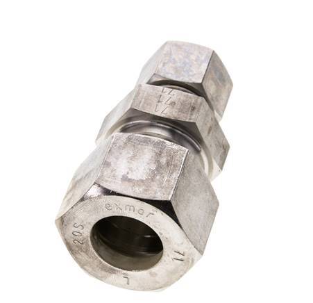 12S & 20S Stainless Steel Straight Compression Fitting 250 bar ISO 8434-1