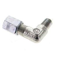 4LL & M6 (con) Zink plated Steel Elbow Cutting Fitting with Male Threads 100 bar ISO 8434-1