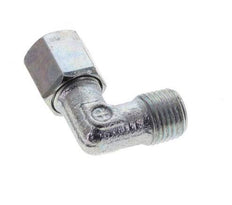6LL & M10x1 (con) Zink plated Steel Elbow Cutting Fitting with Male Threads 100 bar ISO 8434-1 [2 Pieces]