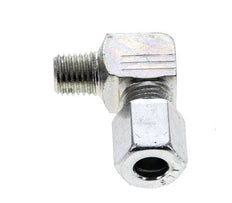 6LL & M8x1 (con) Zink plated Steel Elbow Cutting Fitting with Male Threads 100 bar ISO 8434-1