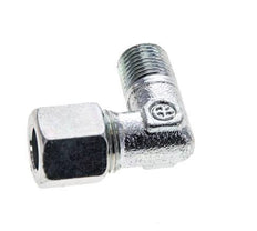 8LL & M10x1 (con) Zink plated Steel Elbow Cutting Fitting with Male Threads 315 bar ISO 8434-1