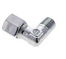 8LL & M10x1 (con) Zink plated Steel Elbow Cutting Fitting with Male Threads 315 bar ISO 8434-1