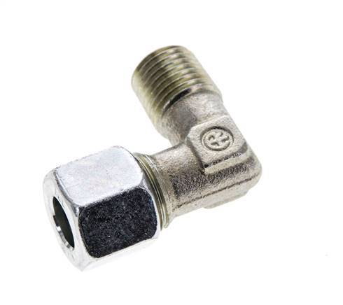 10L & M14x1.5 (con) Zink plated Steel Elbow Cutting Fitting with Male Threads 315 bar ISO 8434-1