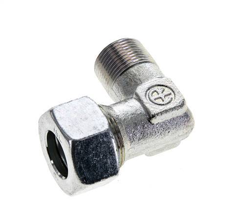 18L & M22x1.5 (con) Zink plated Steel Elbow Cutting Fitting with Male Threads 315 bar ISO 8434-1