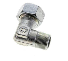 18L & M22x1.5 (con) Zink plated Steel Elbow Cutting Fitting with Male Threads 315 bar ISO 8434-1