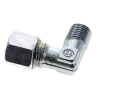 8S & M14x1.5 (con) Zink plated Steel Elbow Cutting Fitting with Male Threads 630 bar ISO 8434-1