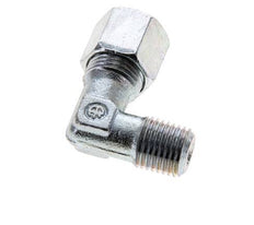 8S & M14x1.5 (con) Zink plated Steel Elbow Cutting Fitting with Male Threads 630 bar ISO 8434-1