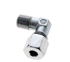 8S & M14x1.5 (con) Zink plated Steel Elbow Cutting Fitting with Male Threads 630 bar ISO 8434-1