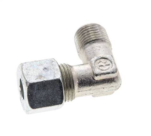 10S & M16x1.5 (con) Zink plated Steel Elbow Cutting Fitting with Male Threads 630 bar ISO 8434-1