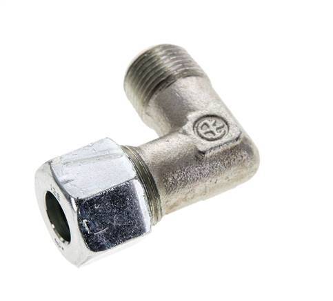 12S & M18x1.5 (con) Zink plated Steel Elbow Cutting Fitting with Male Threads 630 bar ISO 8434-1