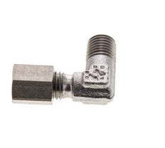 4LL & M8x1 (con) Stainless Steel Elbow Cutting Fitting with Male Threads 100 bar ISO 8434-1
