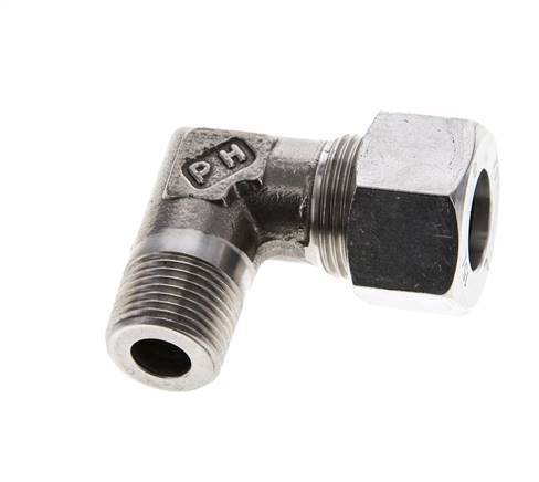 15L & M18x1.5 (con) Stainless Steel Elbow Cutting Fitting with Male Threads 315 bar ISO 8434-1