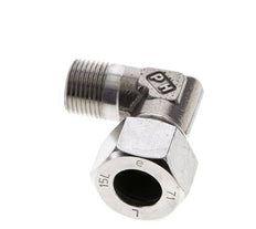 15L & M18x1.5 (con) Stainless Steel Elbow Cutting Fitting with Male Threads 315 bar ISO 8434-1