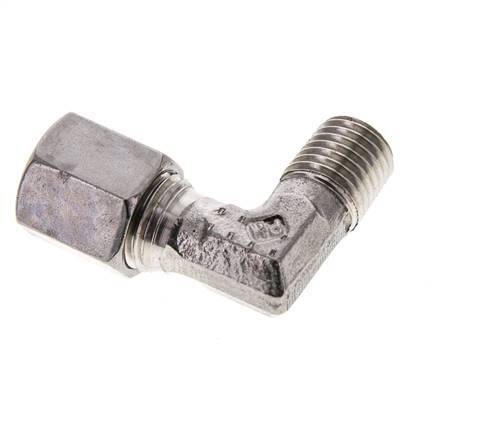 6S & M12x1.5 (con) Stainless Steel Elbow Cutting Fitting with Male Threads 630 bar ISO 8434-1