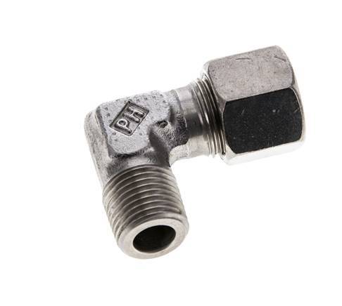 10S & M16x1.5 (con) Stainless Steel Elbow Cutting Fitting with Male Threads 630 bar ISO 8434-1