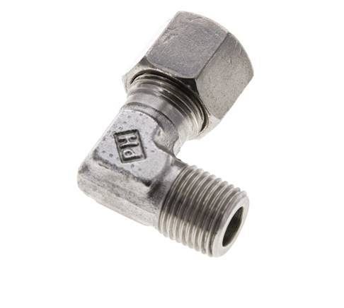 10S & M16x1.5 (con) Stainless Steel Elbow Cutting Fitting with Male Threads 630 bar ISO 8434-1