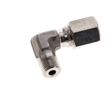 6L & M10x1 (con) Stainless Steel Elbow Compression Fitting with Male Threads 315 bar ISO 8434-1