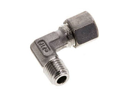 8L & M12x1.5 (con) Stainless Steel Elbow Compression Fitting with Male Threads 315 bar ISO 8434-1