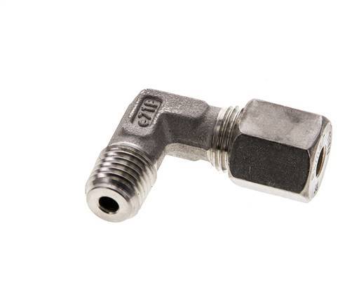 6S & M12x1.5 (con) Stainless Steel Elbow Compression Fitting with Male Threads 500 bar ISO 8434-1