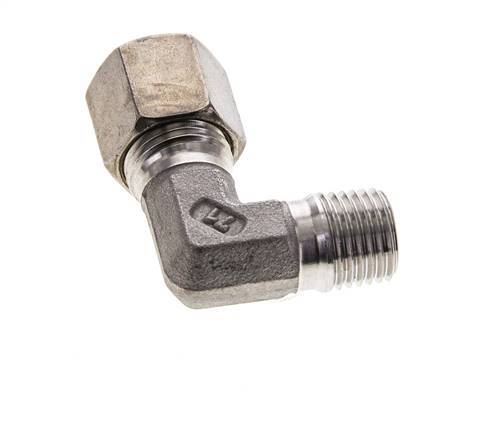 8S & M14x1.5 (con) Stainless Steel Elbow Compression Fitting with Male Threads 500 bar ISO 8434-1