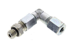 6L & M10x1 Zink plated Steel Elbow Cutting Fitting with Male Threads 315 bar Adjustable ISO 8434-1