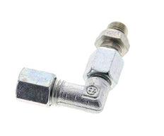 6L & M10x1 Zink plated Steel Elbow Cutting Fitting with Male Threads 315 bar Adjustable ISO 8434-1
