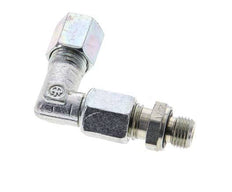 6L & M10x1 Zink plated Steel Elbow Cutting Fitting with Male Threads 315 bar Adjustable ISO 8434-1