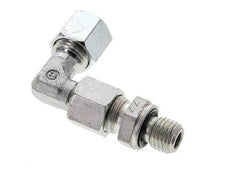 8L & M12x1.5 Zink plated Steel Elbow Cutting Fitting with Male Threads 315 bar Adjustable ISO 8434-1