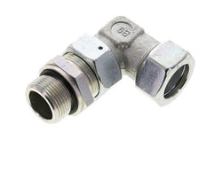 28L & M33x2 Zink plated Steel Elbow Cutting Fitting with Male Threads 160 bar Adjustable ISO 8434-1
