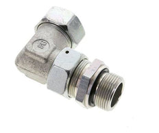 28L & M33x2 Zink plated Steel Elbow Cutting Fitting with Male Threads 160 bar Adjustable ISO 8434-1