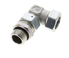 28L & M33x2 Zink plated Steel Elbow Cutting Fitting with Male Threads 160 bar Adjustable ISO 8434-1
